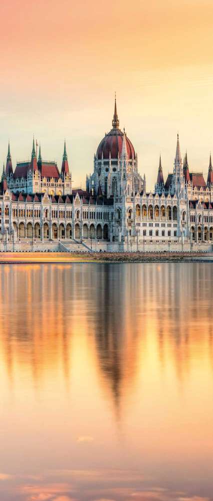 Parliament at Sunset, Budapest, Hungary 