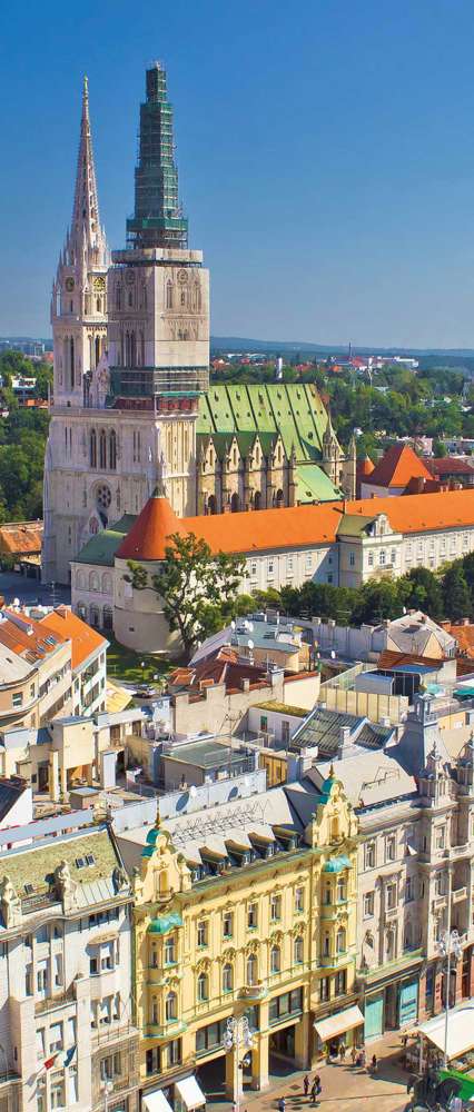 Aerial View of Zagreb, Croatia