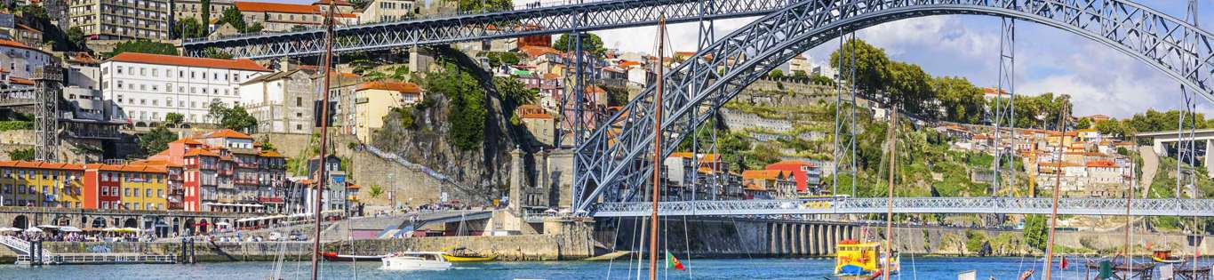 Cityscape Of Porto from the Douro, Portugal