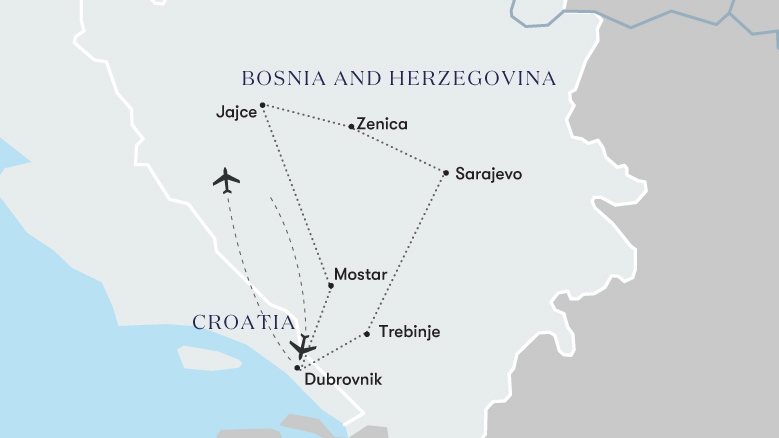 Best of Bosnia & Herzegovina map 2025