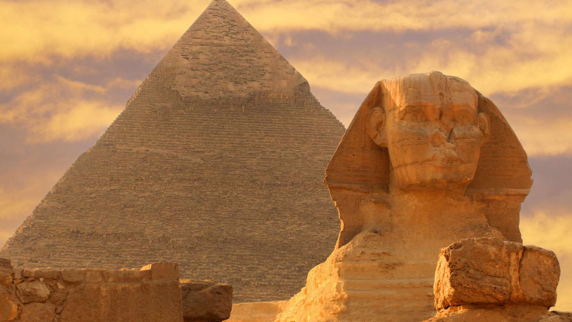 Pyramid and Sphinx