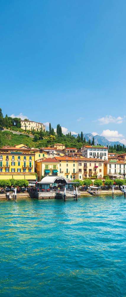 Lakeside Of Bellagio Town In Lake Como, Italy