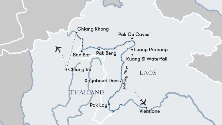 Laos Mekong Explorer Map 2025