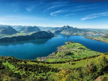 Lake Lucerne and Majestic Mountains