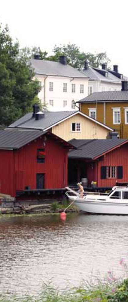 River and Buildings, Porvoo, Finland