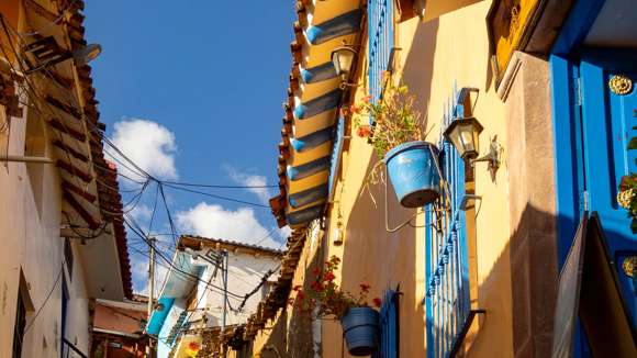 Colourful Street, San Blas, Cuzco, Peru, Excursion