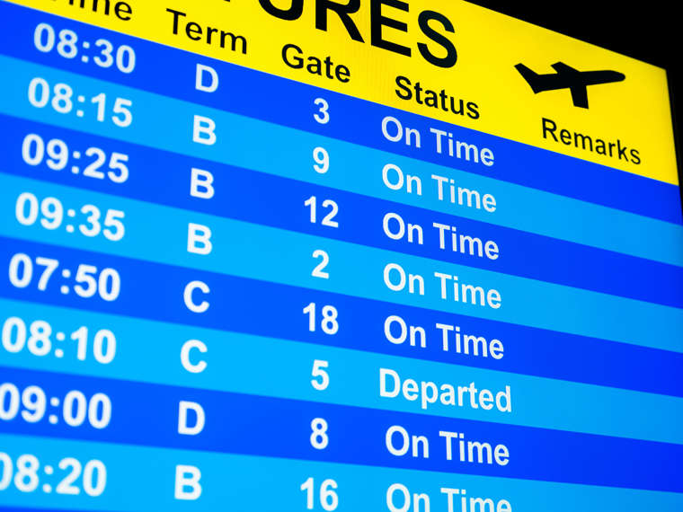 Istock Airport Departure Board 1419388484