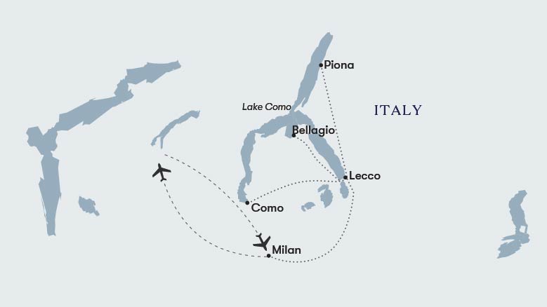 A Week On Lake Como Tour Map 2025