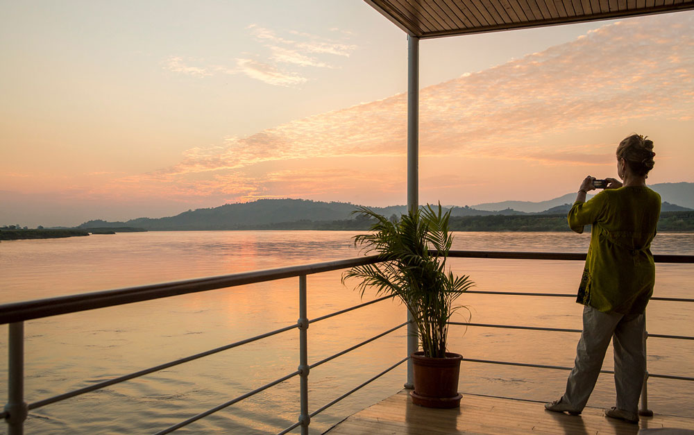 RV Sabaidee Pandaw, Vientiane, Laos, Deck View